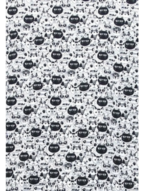 Tony Backer Satijn dierenprint zwart 3093 large