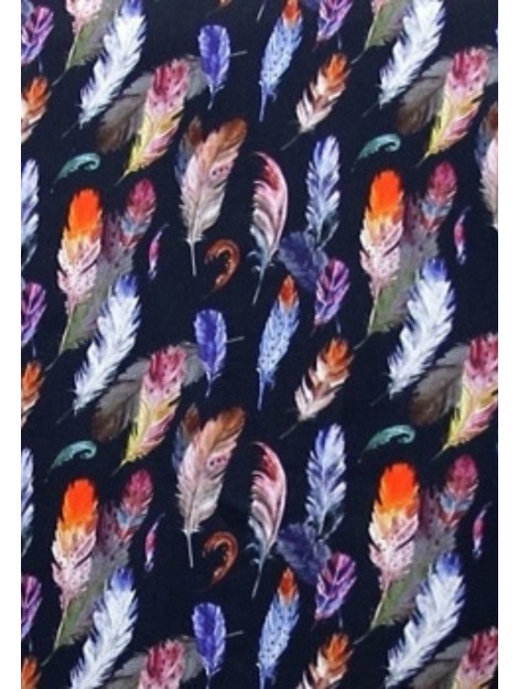 Tony Backer Satijn vogel veer print 3092 large