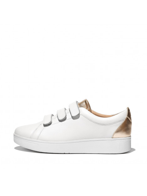 FitFlop Rally metallic-back leather strap sneakers FK6 large