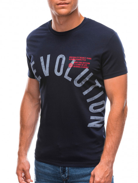 Edoti Heren t-shirt s1718 navy - 106089 large