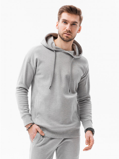 Ombre Herenset hoodie + broek grijs gemêleerd z49 95925 large