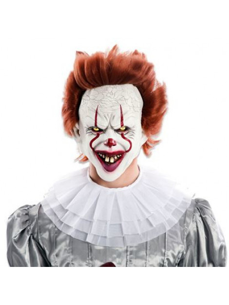 Confetti Masker duivelse clown Wite108520 P large