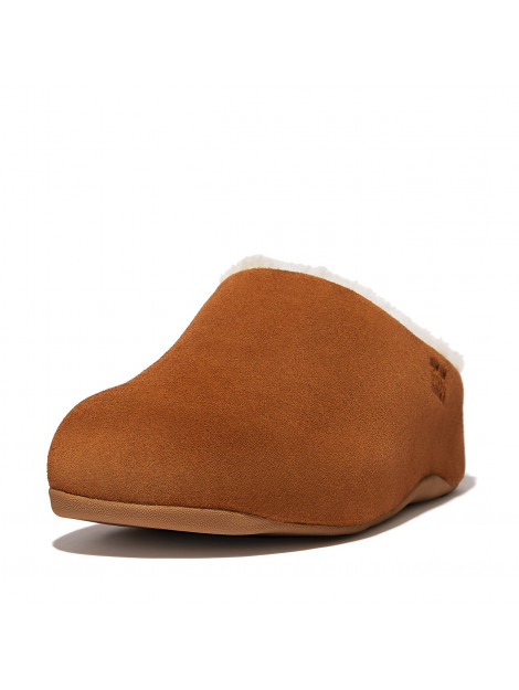FitFlop Shuv shearling-lined suede clogs FK9 large