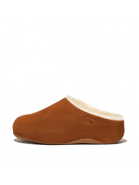 FitFlop Shuv shearling-lined suede clogs FK9 large