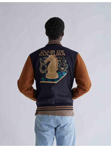 Woodbird Kip club jacket camel navy 2246-901 2246-901 large