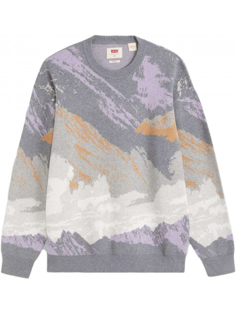 Levi's Stay loose crew sweater mountain landscape dusk A0731-0004 large