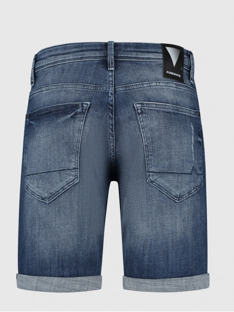 Purewhite The steve 857 skinny denim shorts dark blue 134487625 large