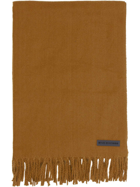 No Excess Scarf woven solid dark fudge 17950913-176 large