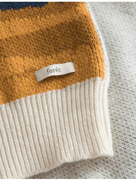 Foret River jacquard wool knit cloud River jacquard large