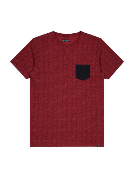 Dstrezzed T-shirt ronde hals print (251022d 421) Dstrezzed T-shirt Ronde Hals Print Rood (251022D - 421) large