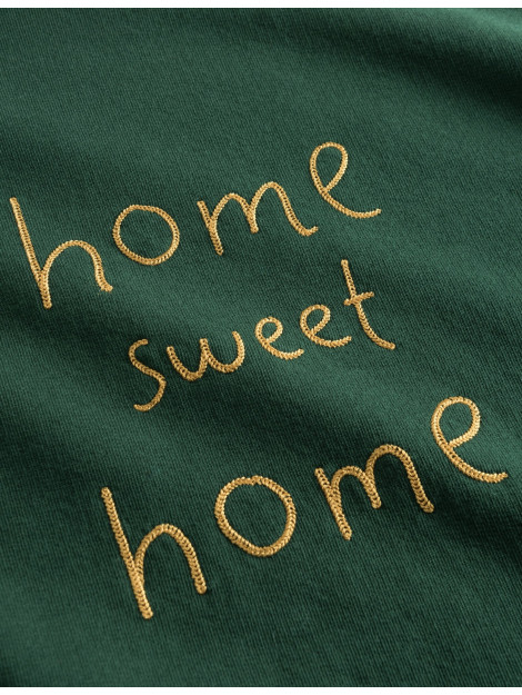 Foret F894 heart sweatshirt dark green rubber F894 large
