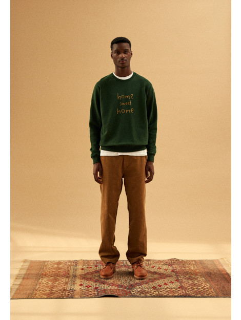 Foret F894 heart sweatshirt dark green rubber F894 large