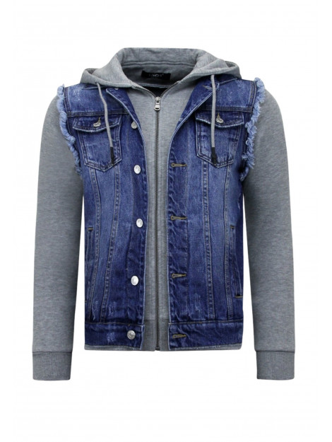 Enos Spijkerjack met stoffen mouwen rj9101 RJ-9101 large