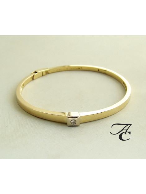 Atelier Christian Gouden slavenarmband met briljant 8923D7-2150AC large