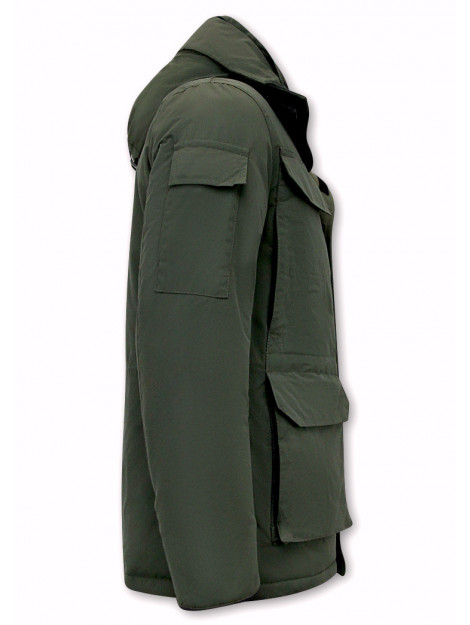 Beluomo Halflange winterjas met capuchon 7503 large