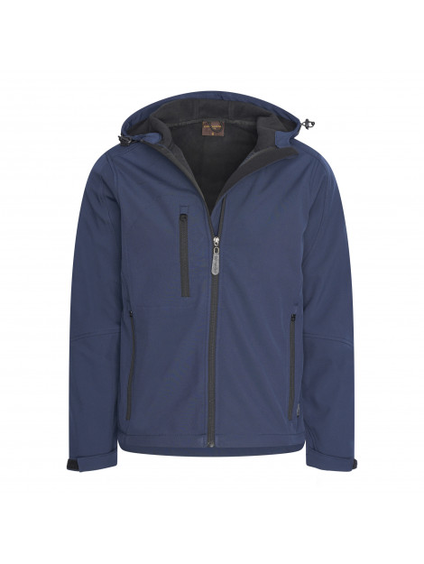 Cappuccino Italia Softshell hood jacket navy cap-sof-ho-nvy-XXL large