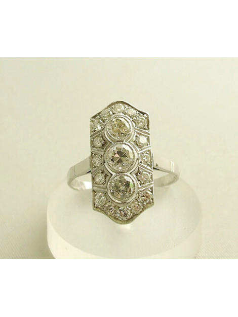 Christian Art deco ring met diamanten 687Q23-3252OCC large