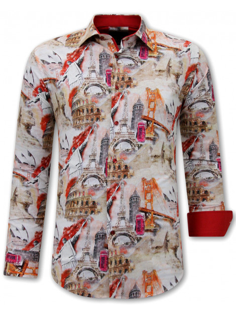 Gentile Bellini Hippe overhemden slim fit 3108 large