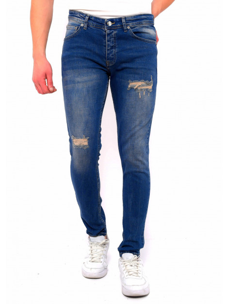 True Rise Ripped jeans slim fit strech dc D&C-046 large True Rise Ripped jeans slim fit strech dc D&C-046 large