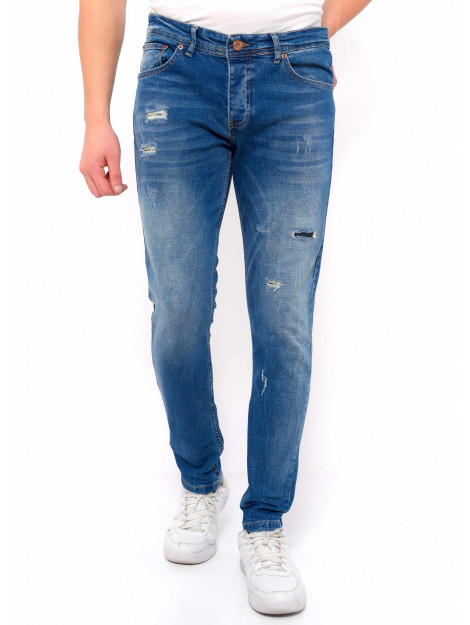 True Rise Jeans slim fit met gaten dc D&C-036 large True Rise Jeans slim fit met gaten dc D&C-036 large