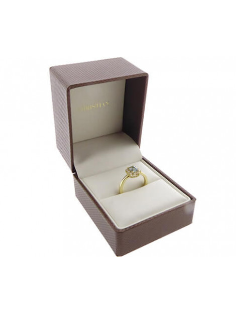 Christian Gouden ring met aquamarijn en diamant 230T83-3298JC large