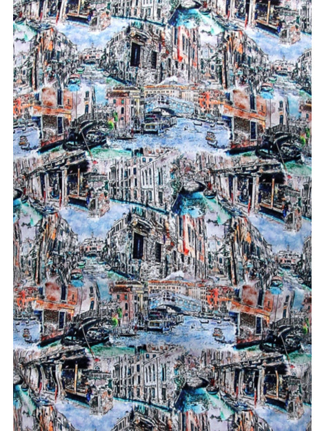 Gentile Bellini Overhemden met schilderij groen 3117 large