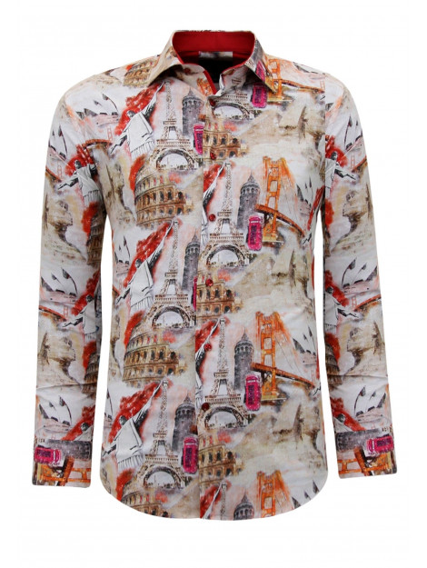 Gentile Bellini Hippe overhemden slim fit 3108 large