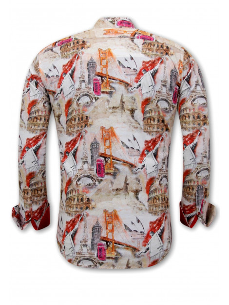 Gentile Bellini Hippe overhemden slim fit 3108 large