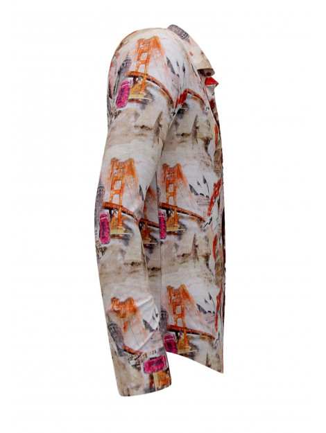 Gentile Bellini Hippe overhemden slim fit 3108 large