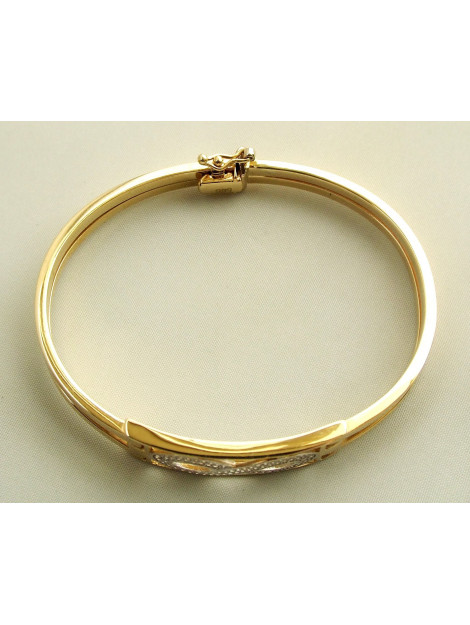 Christian Gouden zirkonia infinity armband 487D23-9443JC large