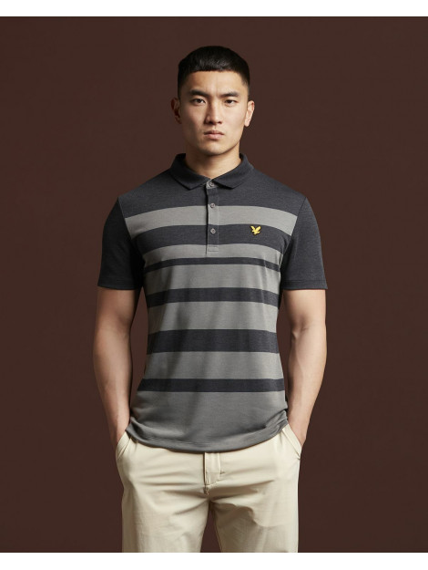 Lyle and Scott lightweight wide stripe polo - 054907_990-S large