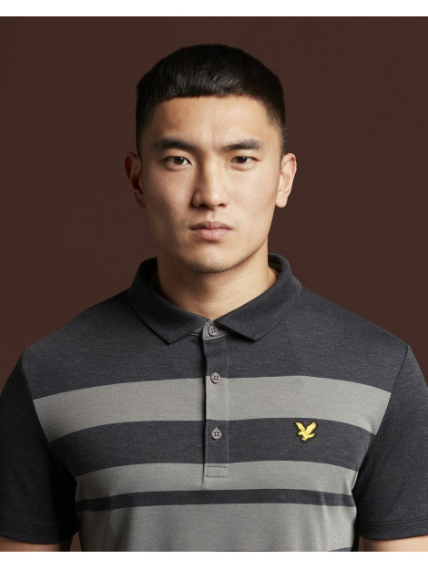 Lyle and Scott lightweight wide stripe polo - 054907_990-M large
