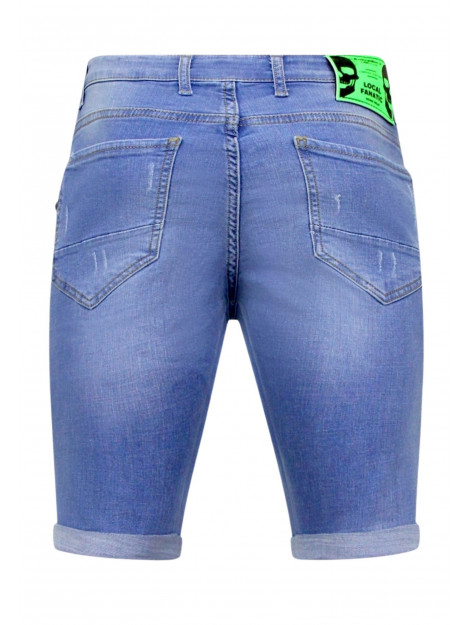 Local Fanatic Skinny korte broek met verfspatten 1027 LF-SHRT-1027 large Local Fanatic Skinny korte broek met verfspatten 1027 LF-SHRT-1027 large