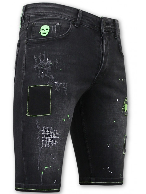 Local Fanatic Korte spijkerbroek stretch 1045 LF-DNM-1045 large Local Fanatic Korte spijkerbroek stretch 1045 LF-DNM-1045 large