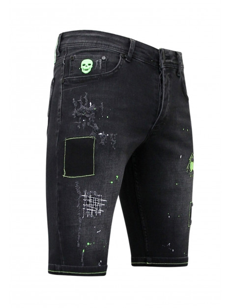 Local Fanatic Korte spijkerbroek stretch 1045 LF-DNM-1045 large Local Fanatic Korte spijkerbroek stretch 1045 LF-DNM-1045 large