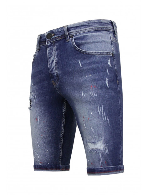 Local Fanatic Korte broek met verfspatten 1043 LF-DNM-1043 large Local Fanatic Korte broek met verfspatten 1043 LF-DNM-1043 large