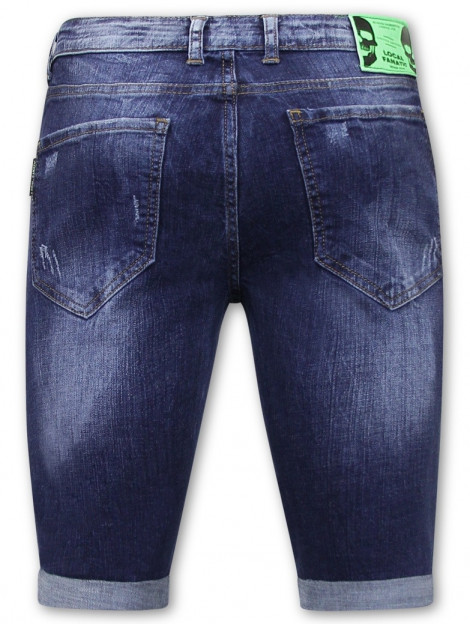 Local Fanatic Korte broek met verfspatten xxx LF-DNM-1017 large Local Fanatic Korte broek met verfspatten xxx LF-DNM-1017 large