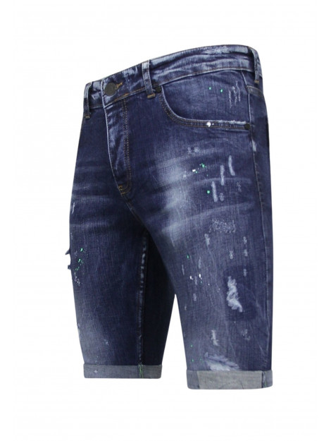 Local Fanatic Korte broek met verfspatten xxx LF-DNM-1017 large Local Fanatic Korte broek met verfspatten xxx LF-DNM-1017 large