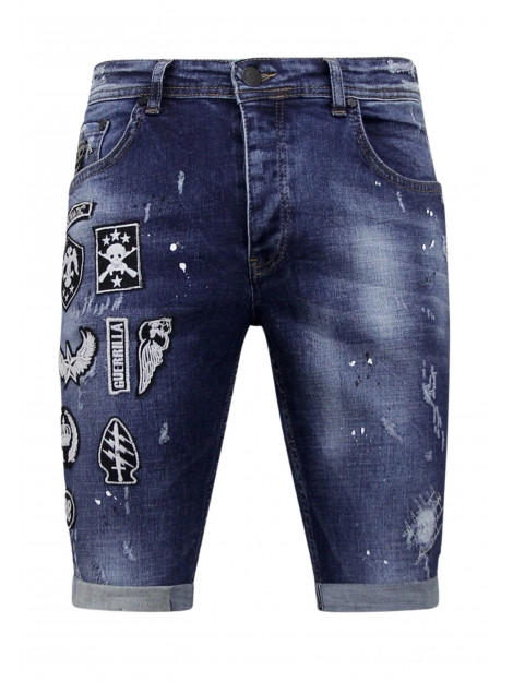 Local Fanatic Korte broek slim fit met patches xxx LF-DNM-1018 large