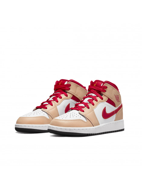 Nike Air jordan 1 mid light cardinal curry (gs) 554725-201 large