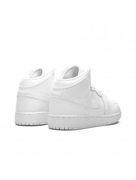 Nike Air jordan 1 mid triple white (gs) 554725-130 large
