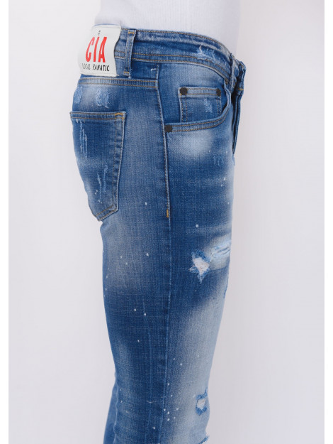 Local Fanatic Blue ripped stretch jeans slim fit LF-DNM-1080 large