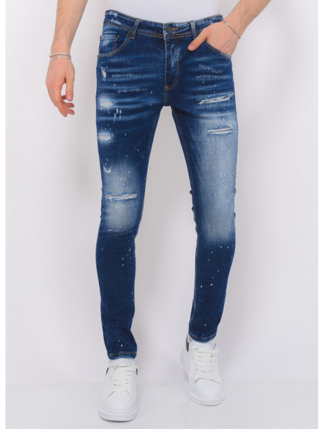 Local Fanatic Stretch denim h paint splash slim fit LF-SHRT-1074 large