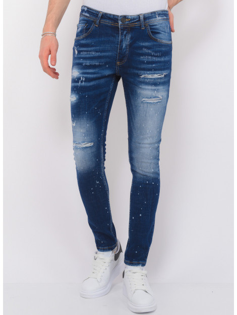 Local Fanatic Stretch denim h paint splash slim fit LF-SHRT-1074 large