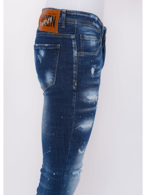 Local Fanatic Stretch denim h paint splash slim fit LF-SHRT-1074 large