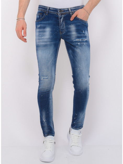 Local Fanatic Paint splash ripped jeans slim fit LF-DNM-1071 large