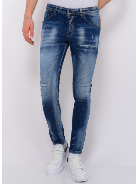 Local Fanatic Paint splash ripped jeans slim fit LF-DNM-1071 large