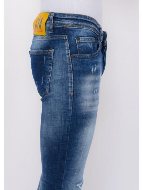 Local Fanatic Paint splash ripped jeans slim fit LF-DNM-1071 large