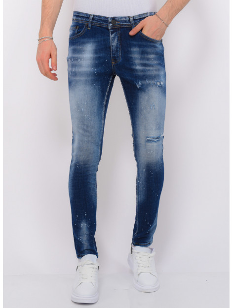 Local Fanatic Blue stone washed jeans slim fit LF-DNM-1076 large