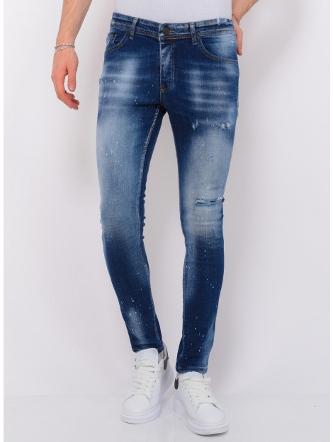 Local Fanatic Blue stone washed jeans slim fit LF-DNM-1076 large